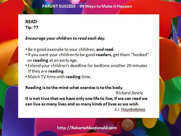 Parenting tip Read